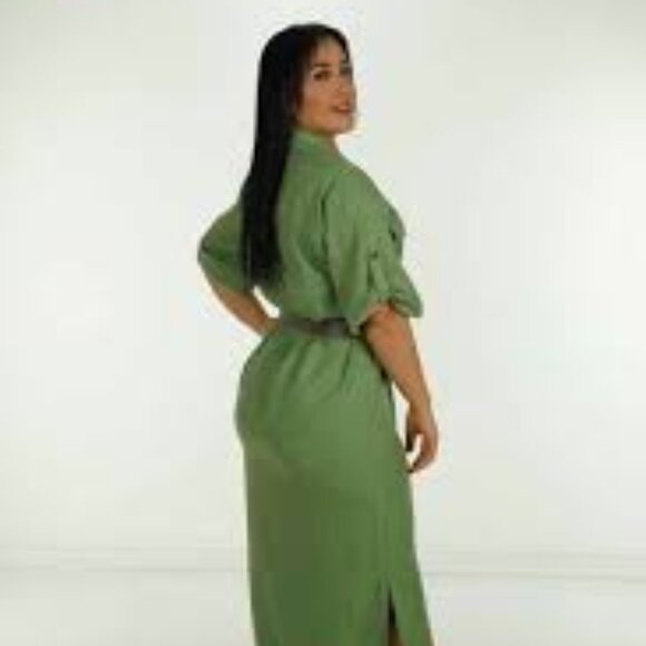 Cargo Dress with Belt - Picture 1 of 4